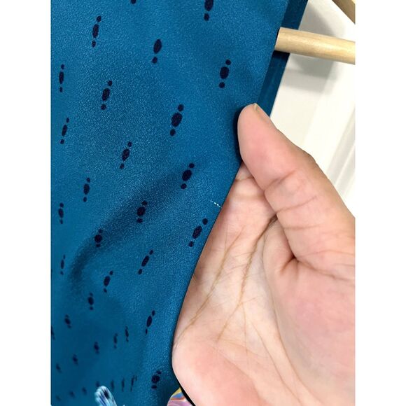 Lilly Pulitzer Brandi Valencia Teal Rain Florist Shift Dress Size 14 - NWT - Picture 7 of 9